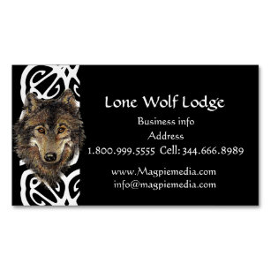 Lone Wolf Lodge Custom Business Card