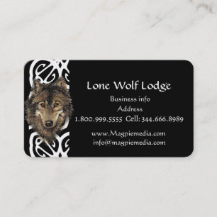 Lone Wolf Lodge Custom Business Card