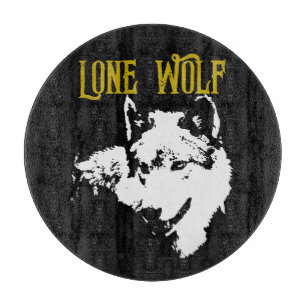 Lone Wolf Male Sigma Modern Minimalist Cutting Board