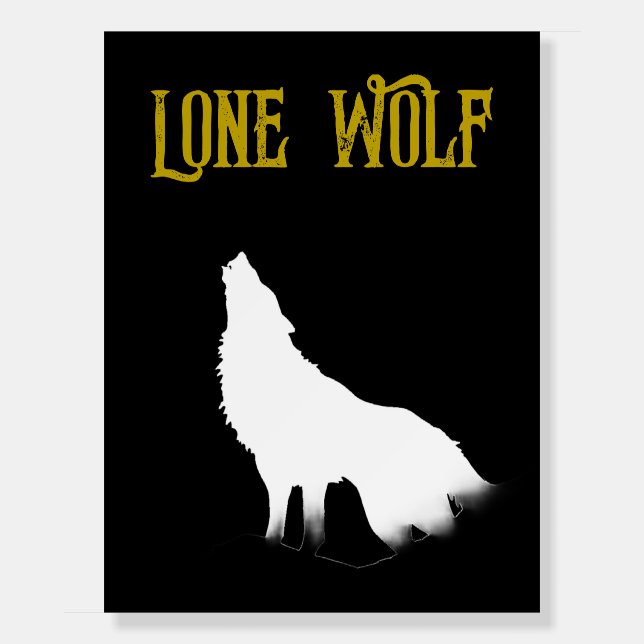 Lone Wolf Male Sigma Modern Minimalist Foam Board (Front)
