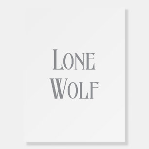 Lone Wolf Male Sigma Modern Minimalist Foam Board