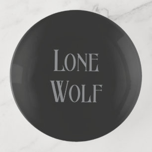 Lone Wolf Male Sigma Modern Minimalist Trinket Tray