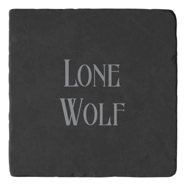 Lone Wolf Male Sigma Modern Minimalist Trivet (Front)