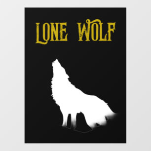 Lone Wolf Male Sigma Modern Minimalist Wall Decal