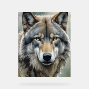 Lone Wolf Motivational Inspirational Art Acrylic Sign
