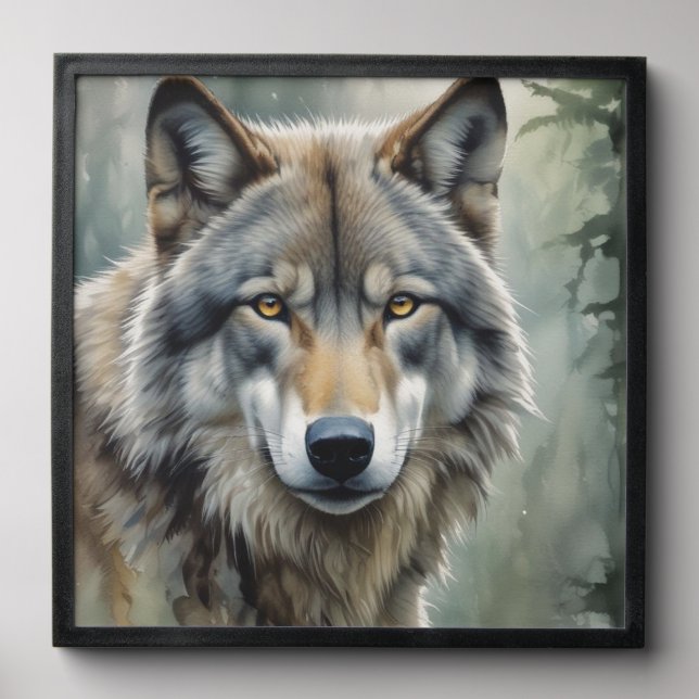 Lone Wolf Motivational Inspirational Art Peel And Stick Photo Tile (Front Set)