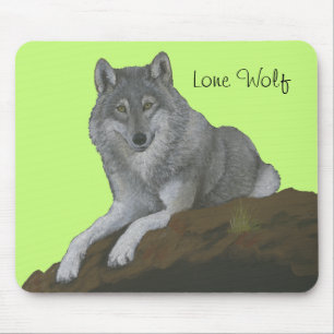Lone Wolf Mouse Pad