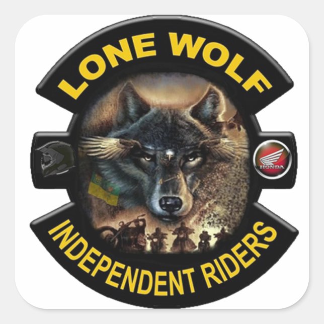 Lone Wolf Sticker (Front)