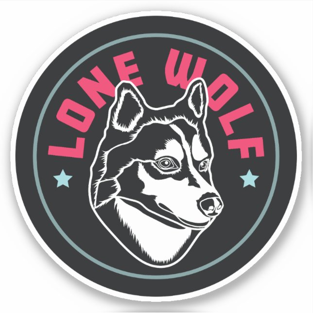 Lone Wolf Sticker (Front)