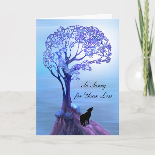 Lone Wolf Sympathy Card