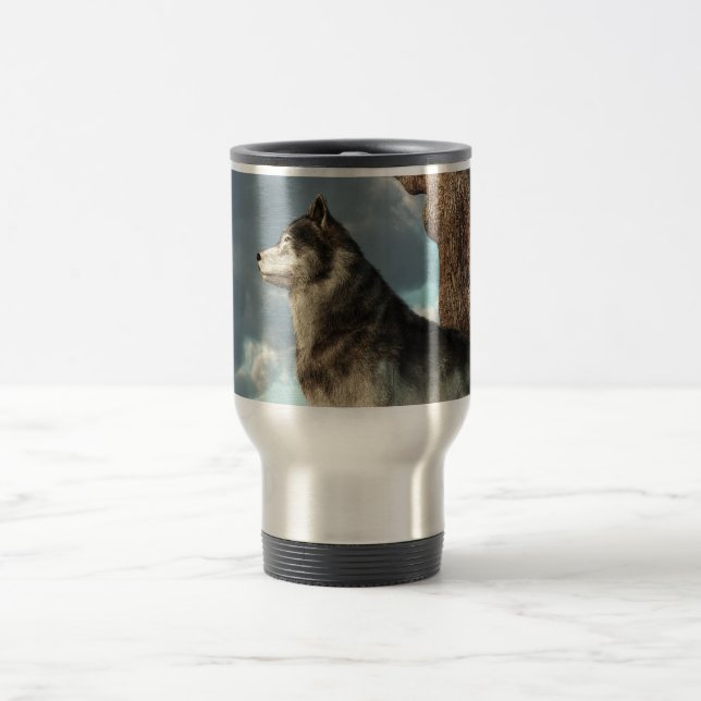 Lone Wolf Travel Mug (Center)