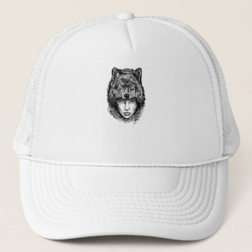 Lone Wolf Trucker Hat