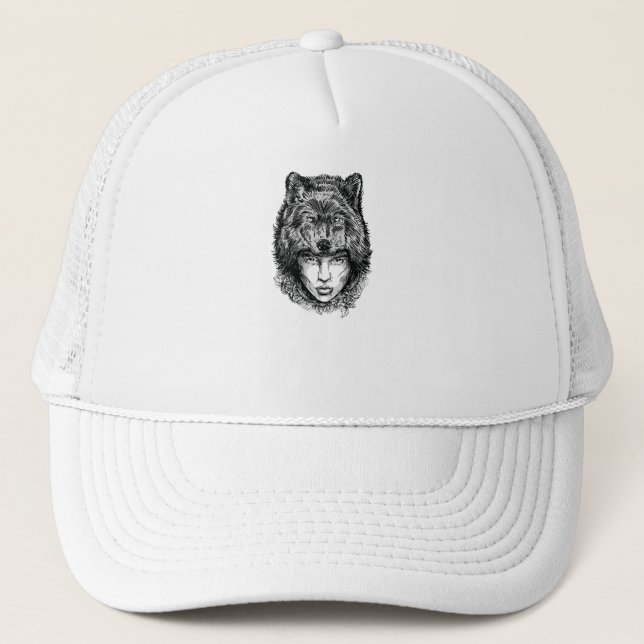 Lone Wolf Trucker Hat (Front)