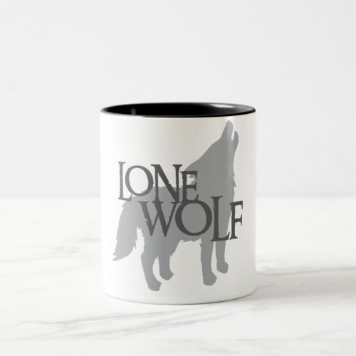 LONE WOLF Two_Tone COFFEE MUG