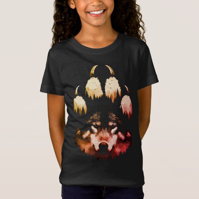 Lone Wolf. Wild Soul T-Shirt (Front)