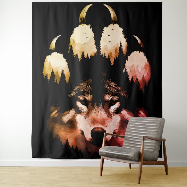 Lone Wolf. Wild Soul Tapestry (In Situ)