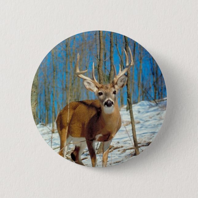Loneley Reindeer Button (Front)