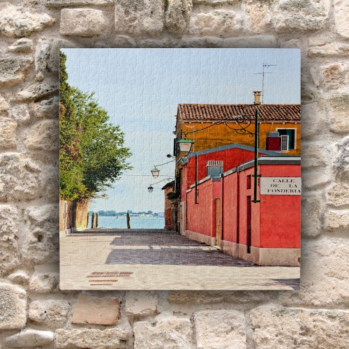 Lonely Alleyway In Venice Italy Jigsaw Puzzle