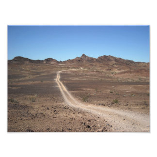 Lonely Arizona Desert Trail Landscape Photo Print