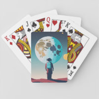 Lonely Astronaut Playing Cards