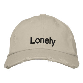 Lonely (baseball cap) embroidered baseball cap