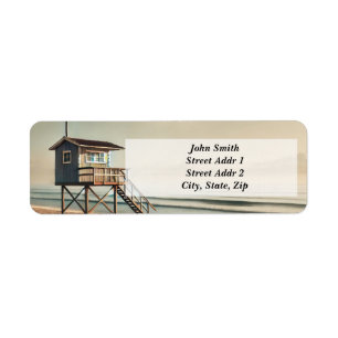 Lonely Beach Return address Label