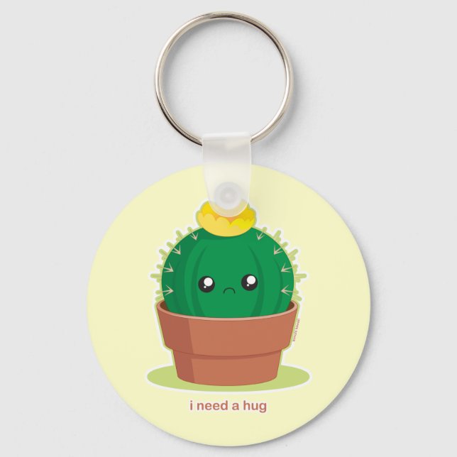 Lonely Cactus Keychain (Front)