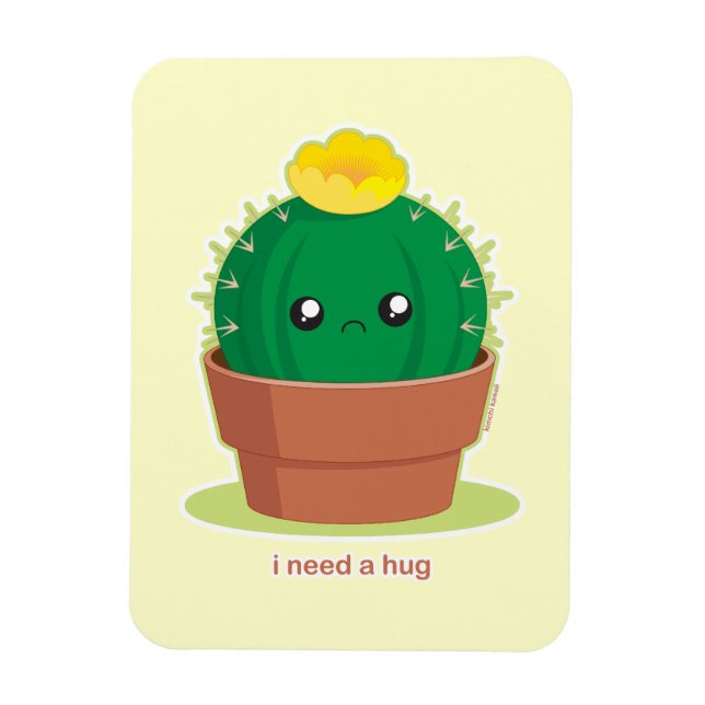 Lonely Cactus Magnet (Vertical)