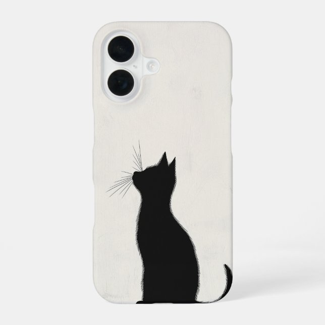 Lonely Cat Reflections Iphone Case (Back)