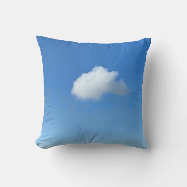 Lonely Cloud  Throw Pillow (Front)