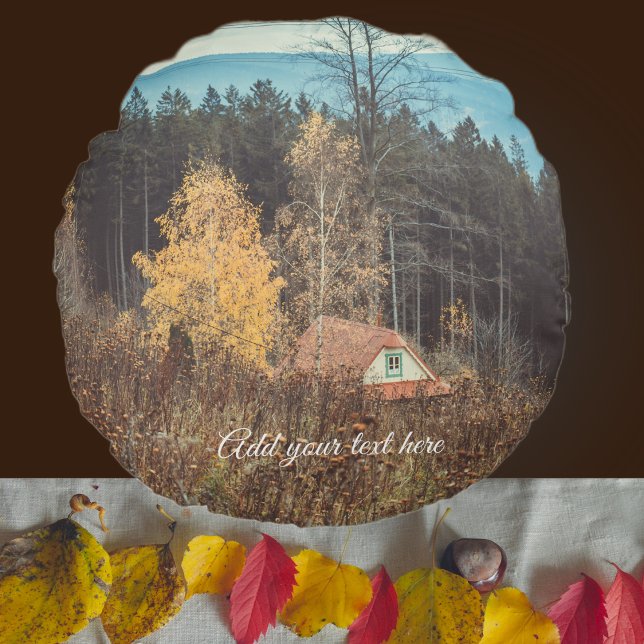 Lonely Cottage Round Pillow (Creator Uploaded)