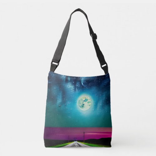 Lonely Country Road Cross_Body Tote Bag
