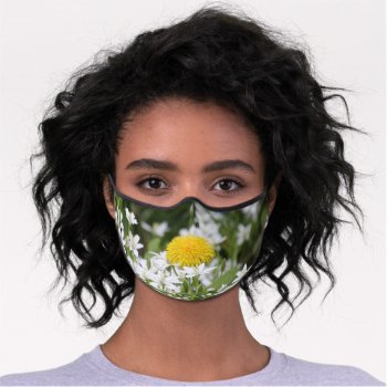 Lonely Dandelion Premium Face Mask by deemac1 at Zazzle