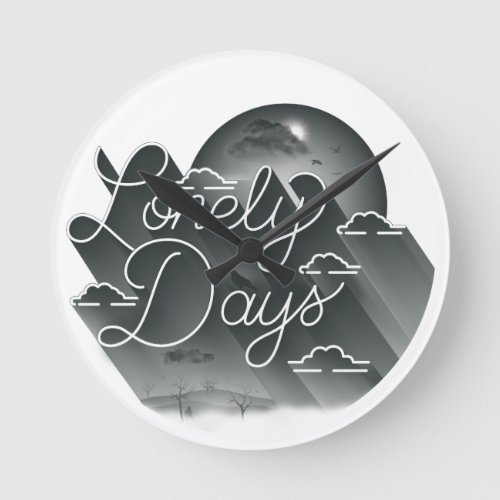 Lonely Days Wall Clock
