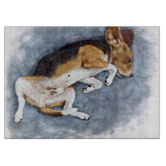 Lonely Dog Hand Drawing Stock Illustrations Cutting Board
