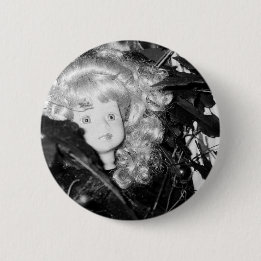 Lonely Doll Head Pinback Button