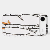 Lonely Fox in Birch Trees Case-Mate iPhone Case (Back (Horizontal))