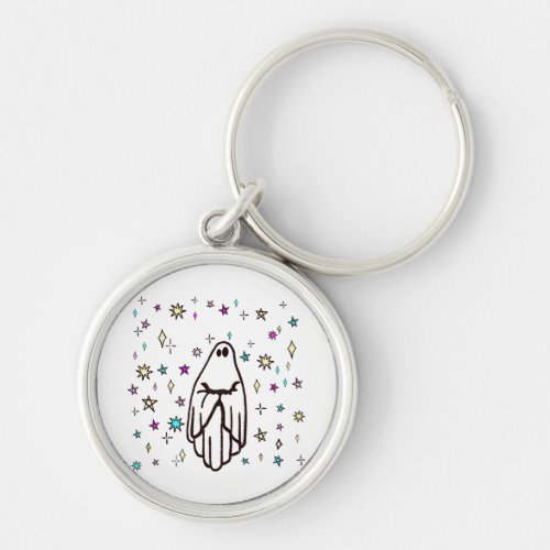 Lonely Ghost in the Stars  Keychain