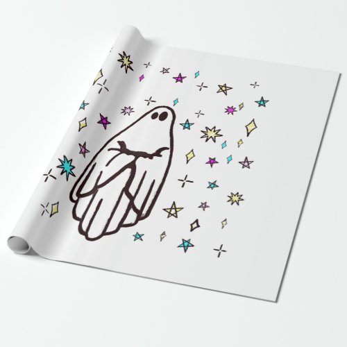 Lonely Ghost in the Stars  Wrapping Paper