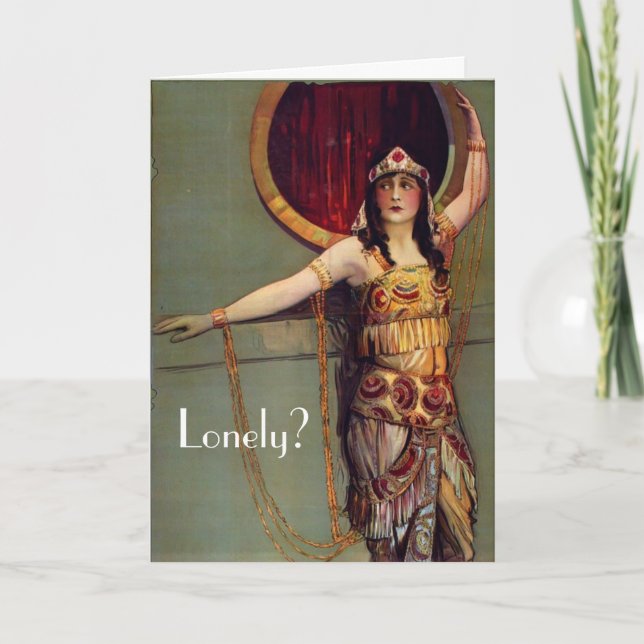 Lonely?  Greeting Card (Front)