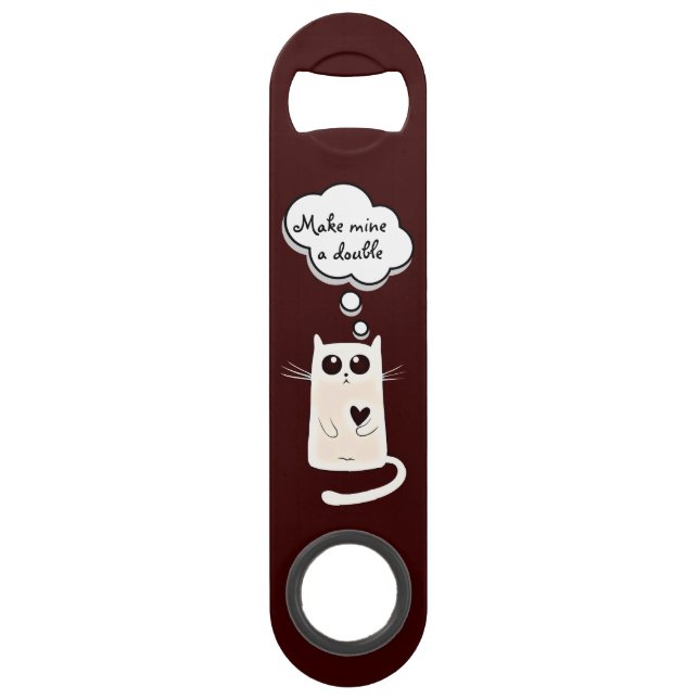 Lonely Hearts Cat Bar Key (Front)