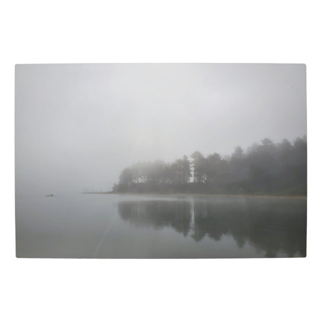 Lonely kayaker  metal print (Front)
