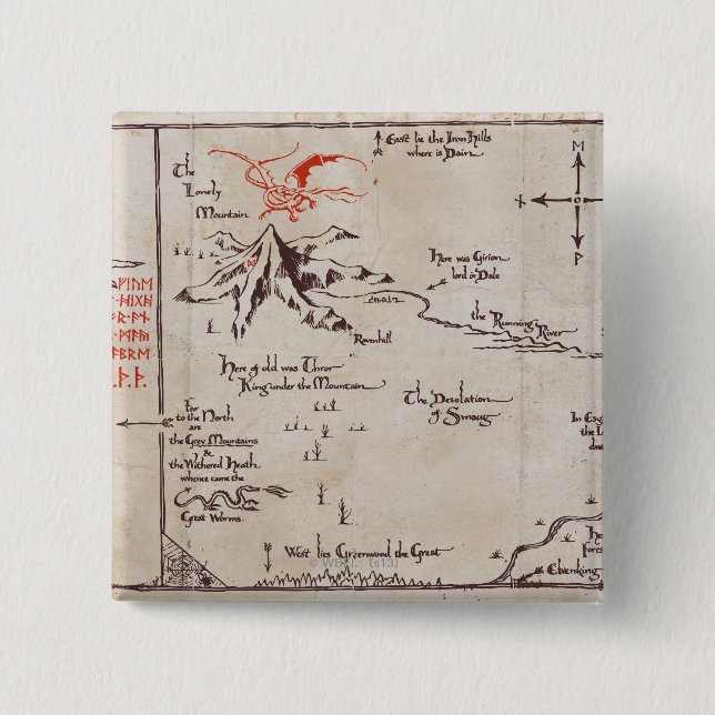 Lonely Mountain Button (Front)