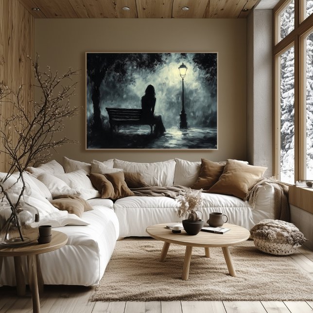 Lonely Night Under the Streetlight Poster (Creator Uploaded)