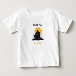 Lonely Ninja Samurai Art Design Baby T-Shirt