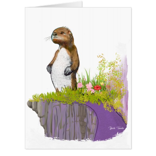 Lonely Otter Card (Front)