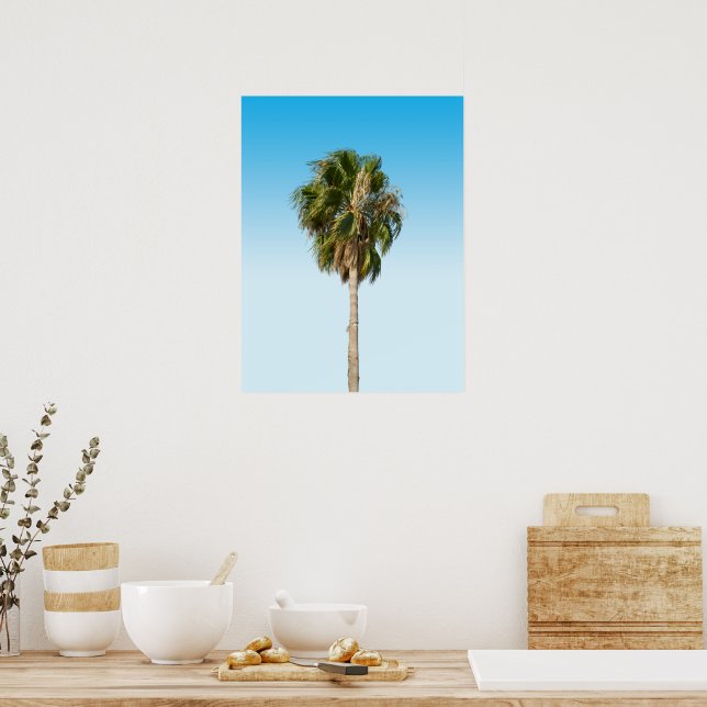 Lonely palm tree poster (Kitchen)