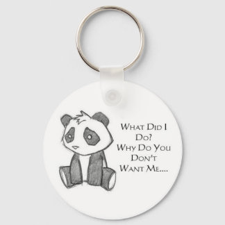 Lonely Panda Keychain