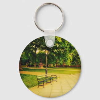 Lonely Park Bench Keychain