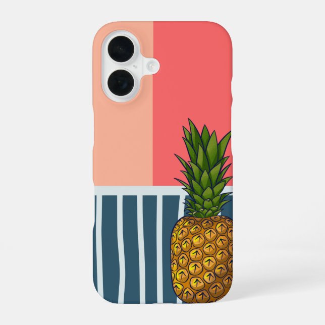 Lonely pineapple vibrant  iphone case (Back)
